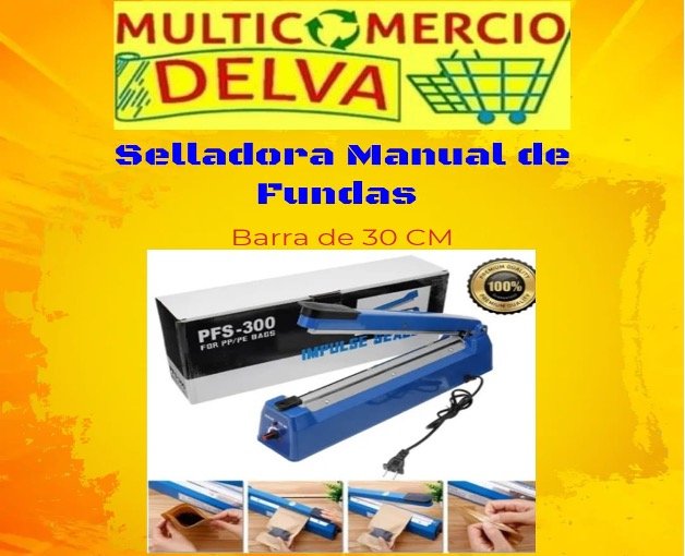 Selladora Manual de Fundas 30cm PFS-300